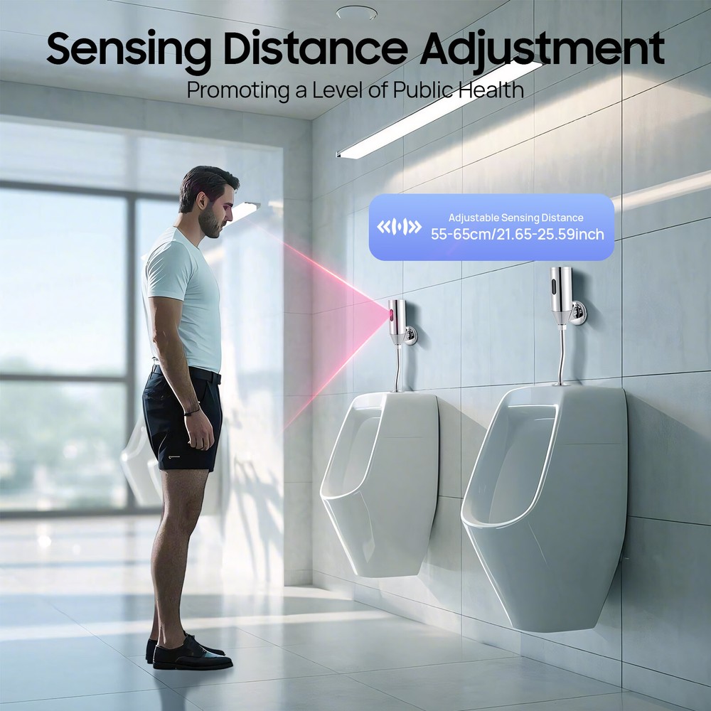 Automatic Urinal Flush Valve Toilet Urinal Flush Valve Touchless Wall Mount