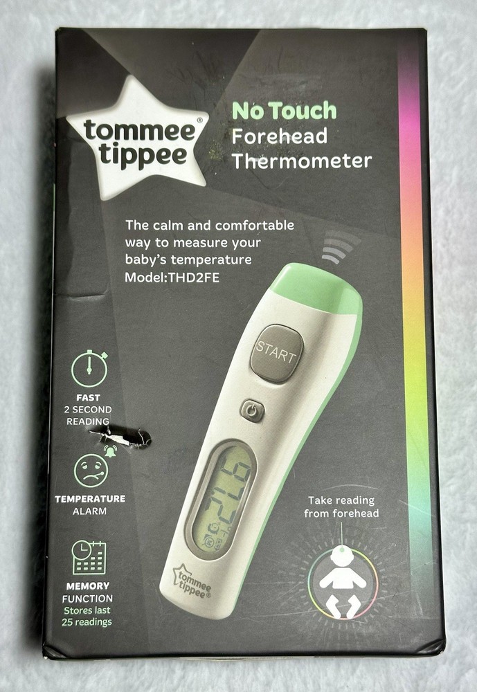 Tommy Tippee No Touch Forehead Thermometer Fast Reading Memory Function