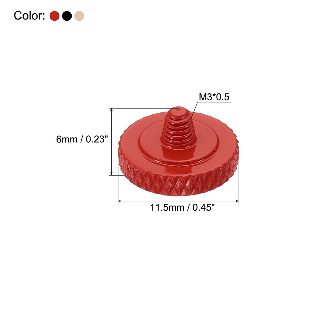 3 Pcs Red Matte Golden Black Camera Shutter Button Pure Copper Button for Camera