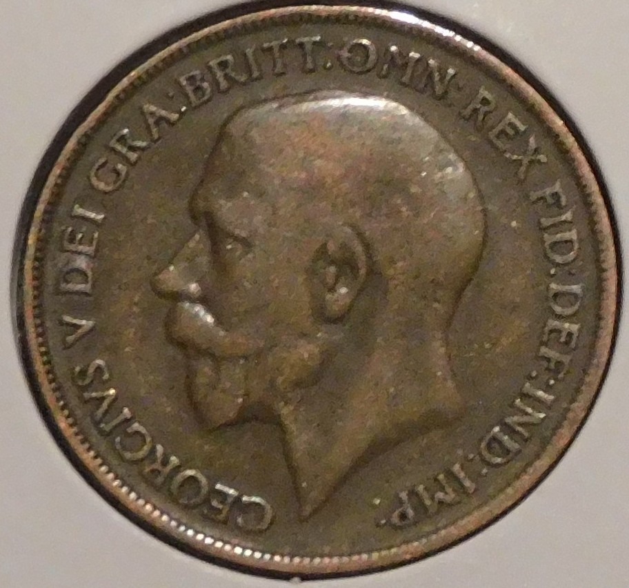 British Penny - 1920 - King George V