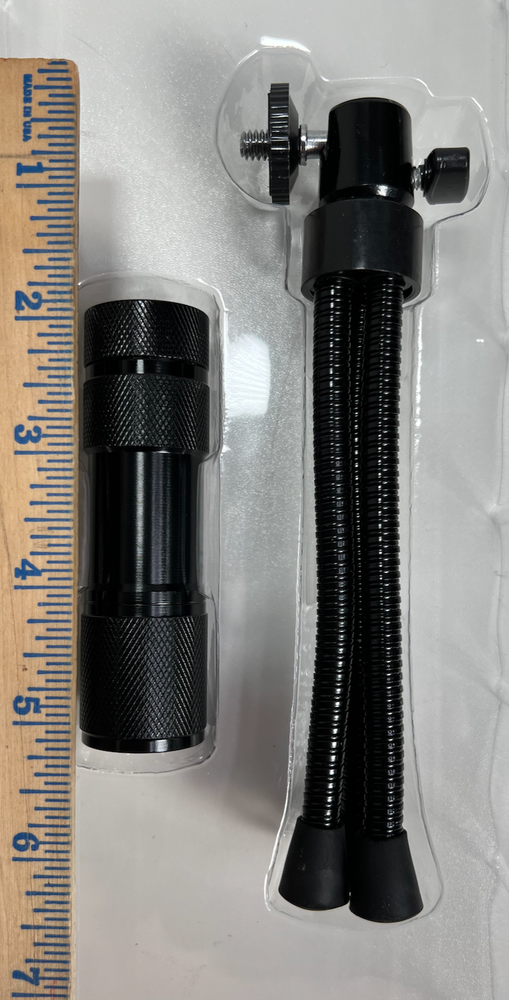 9 LED Tripod Flashlight w/ Pivoting Head and Adjustable Legs