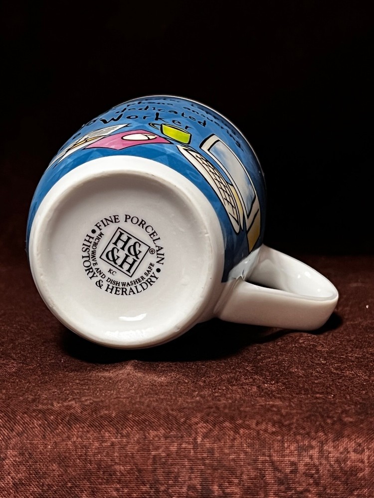 History & Heraldry First Class Office Worker Porcelain Coffee Tea Mug