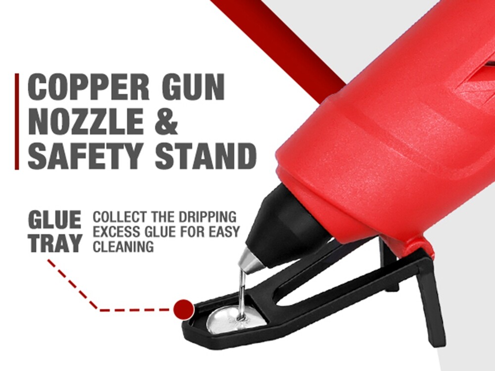 Arrow Heavy Duty Hot Glue Gun Kits High/Low Temp Glue Gun w/12PC Glue Gun Sticks