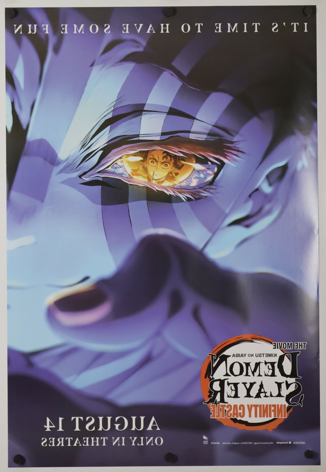 Demon Slayer Infinity Castle - original DS movie poster 27x40 D/S INTL Adv C