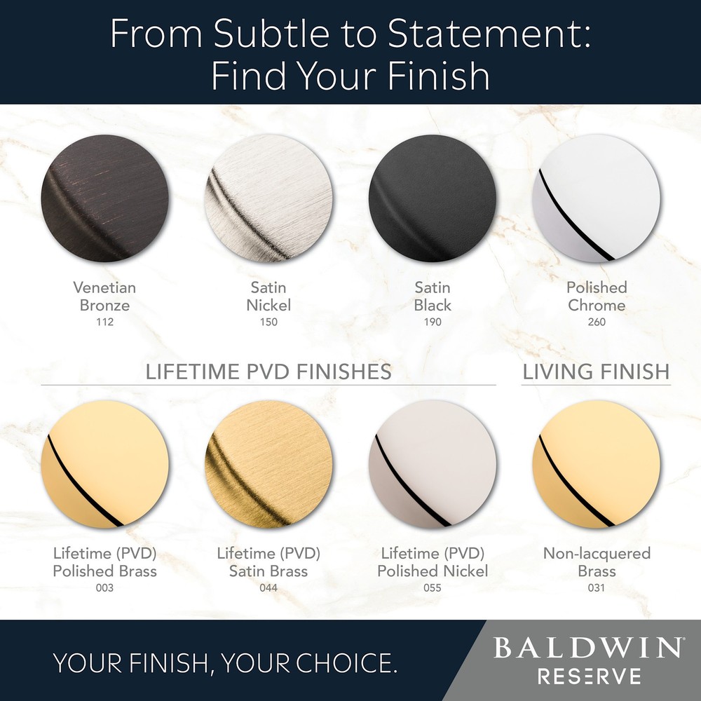 Baldwin SC.SSD Soft Square Solid Brass Single Cylinder Keyed - Bronze