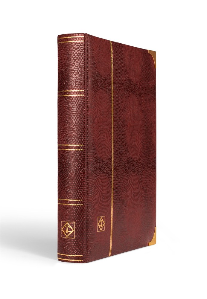 Lighthouse Comfort Deluxe Stockbook 9 x 12 Burgundy Stamp Album 64 Black Pages