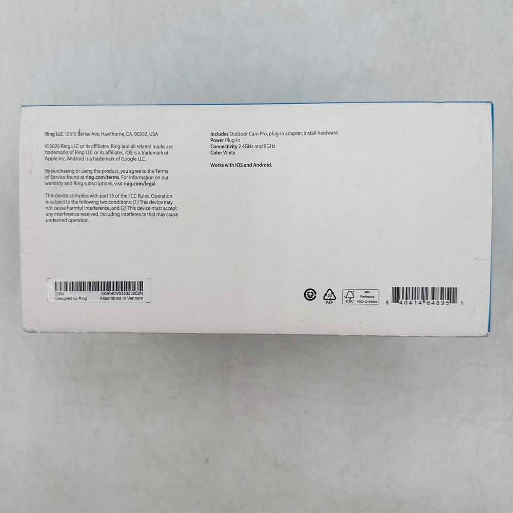 New Ring Outdoor Cam Pro Security Camera