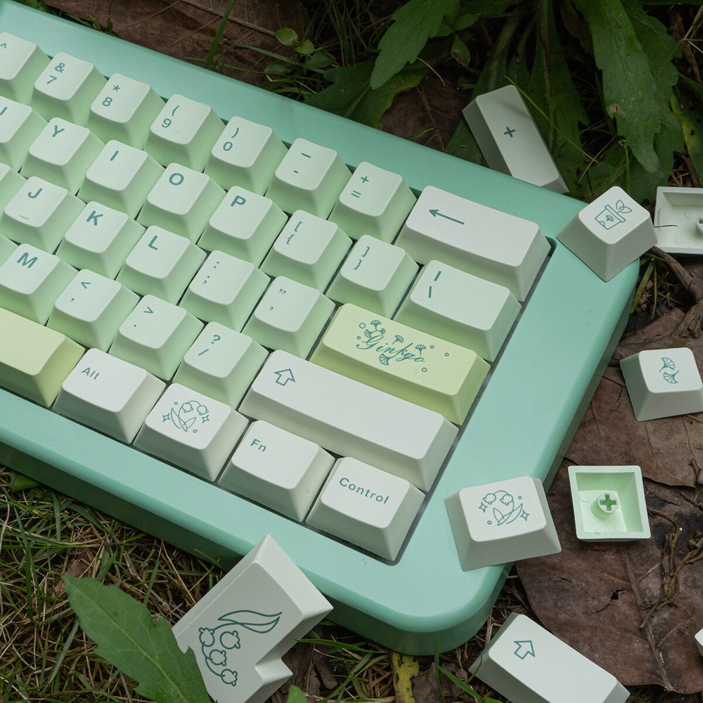 Ginkgo Theme Keycaps 143Pcs/set PBT Cherry Profile