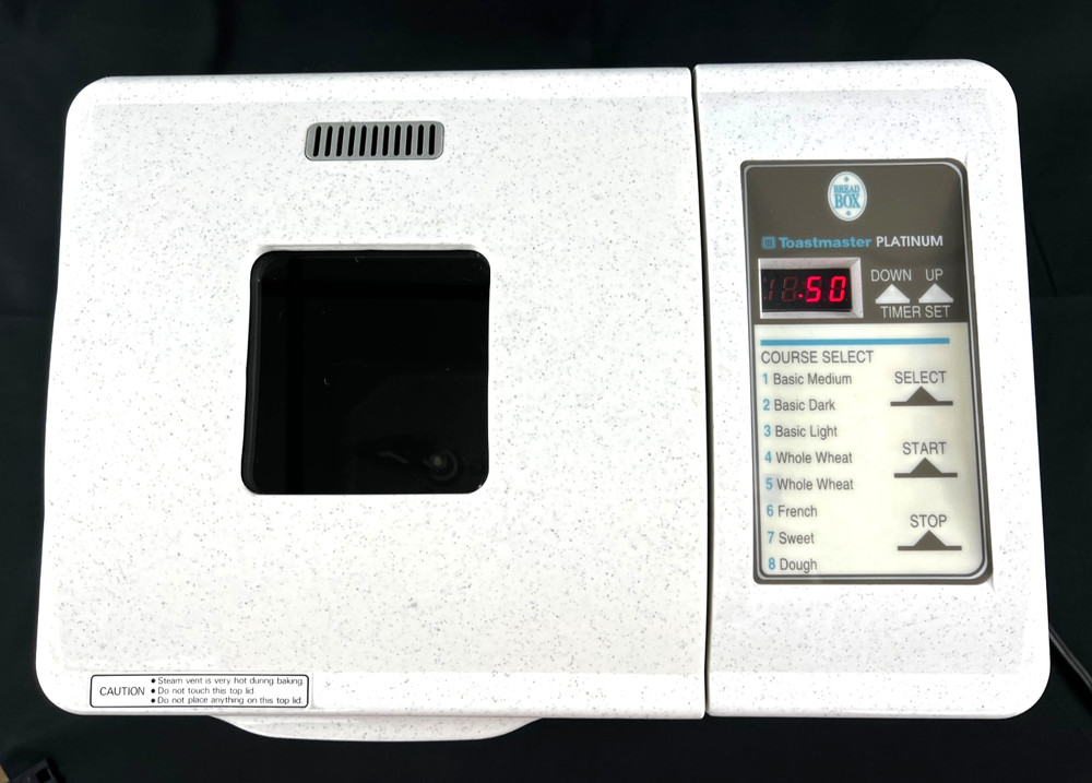 Toastmaster Platinum Bread Box Bread Maker Machine 2lb Loaf Model 1156S - Tested