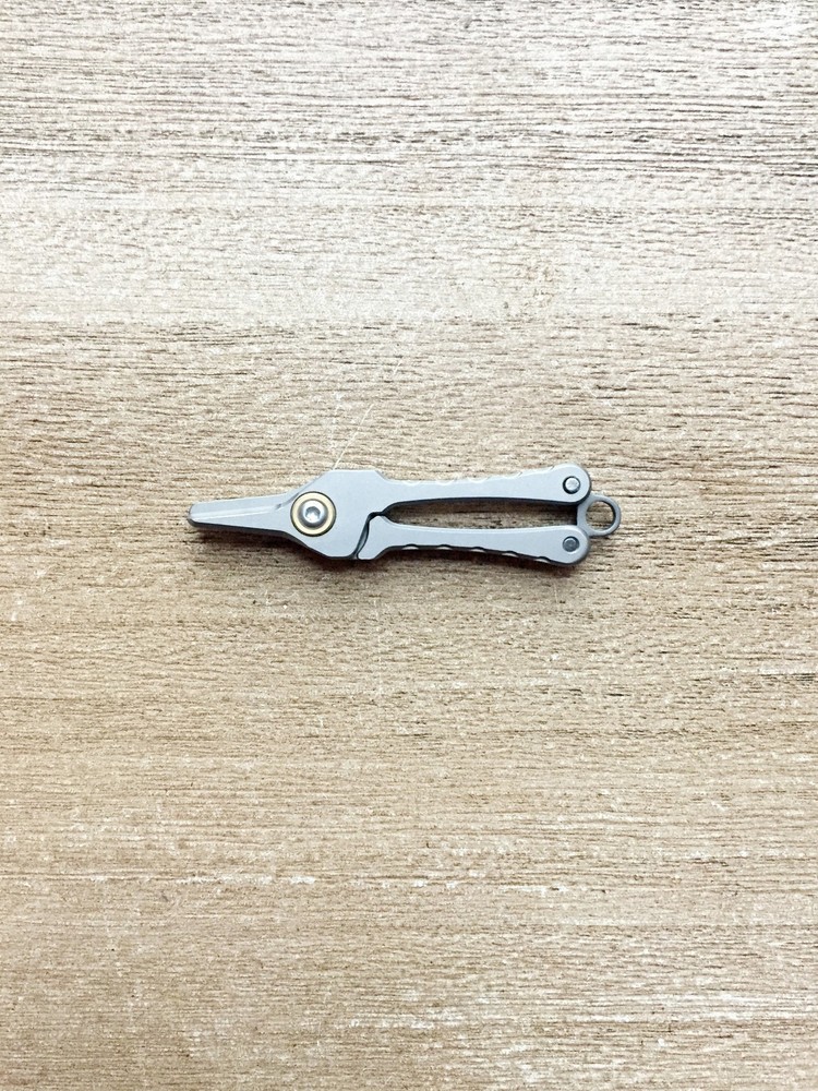 Titanium Mini Scissors Keychain Utility Folding Shears Feather Light Pocket EDC