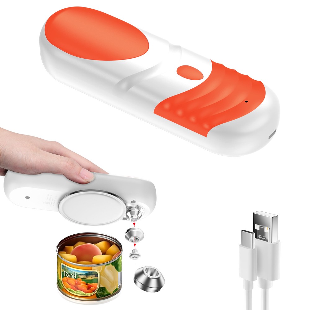 Electric Can Opener One-Button Switch On Off Automatic Handheld Can Openers