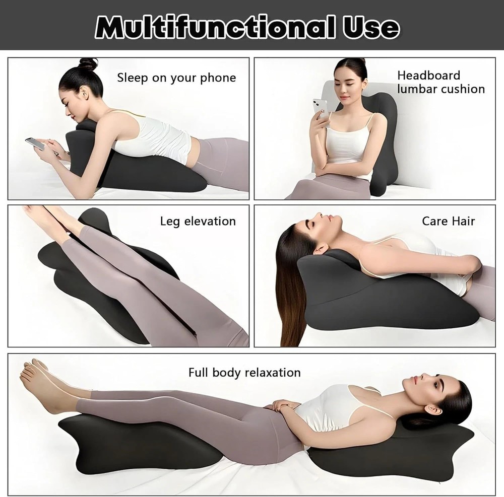 27° Memory Foam Wedge Pillow for Couples – Hip & Back Support