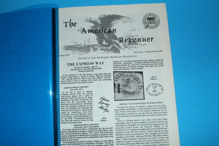 The American Revenuer Journal 1977 Year BlueLakeStamps Outstanding content!