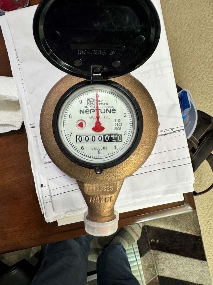 Neptune Brass 1" Water Meter