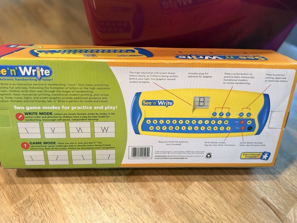 Educational Insights See 'n' Write Handwriting Tutor 2 Game Modes Ages 4-7