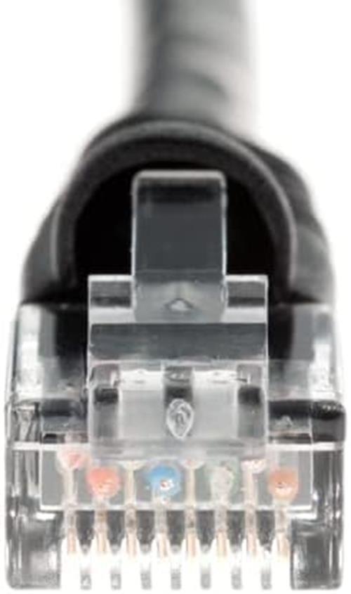 Cat5e Ethernet Cable 7ft Black Booted PVC Jacket