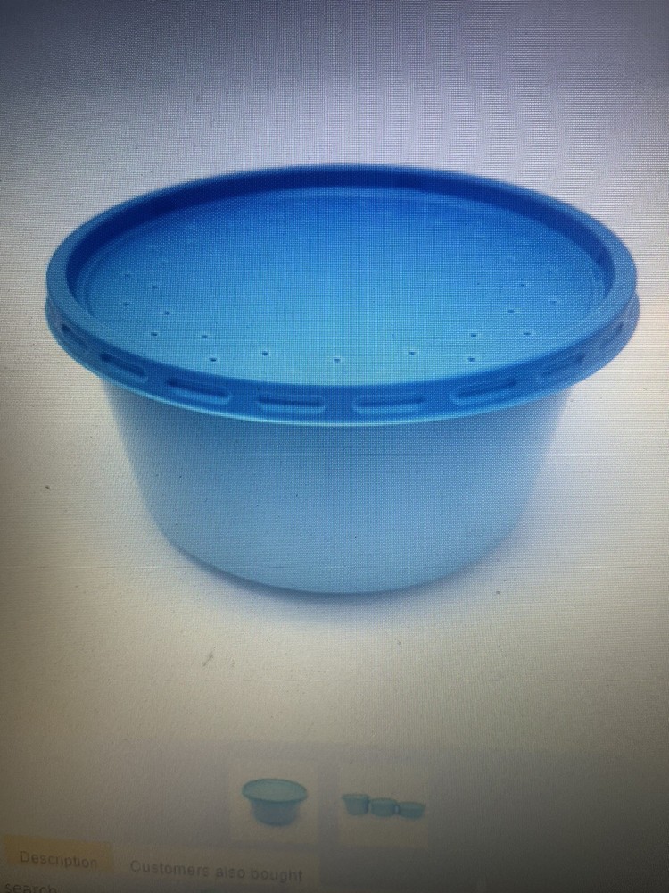 Bait/ Worm Container with vented lids