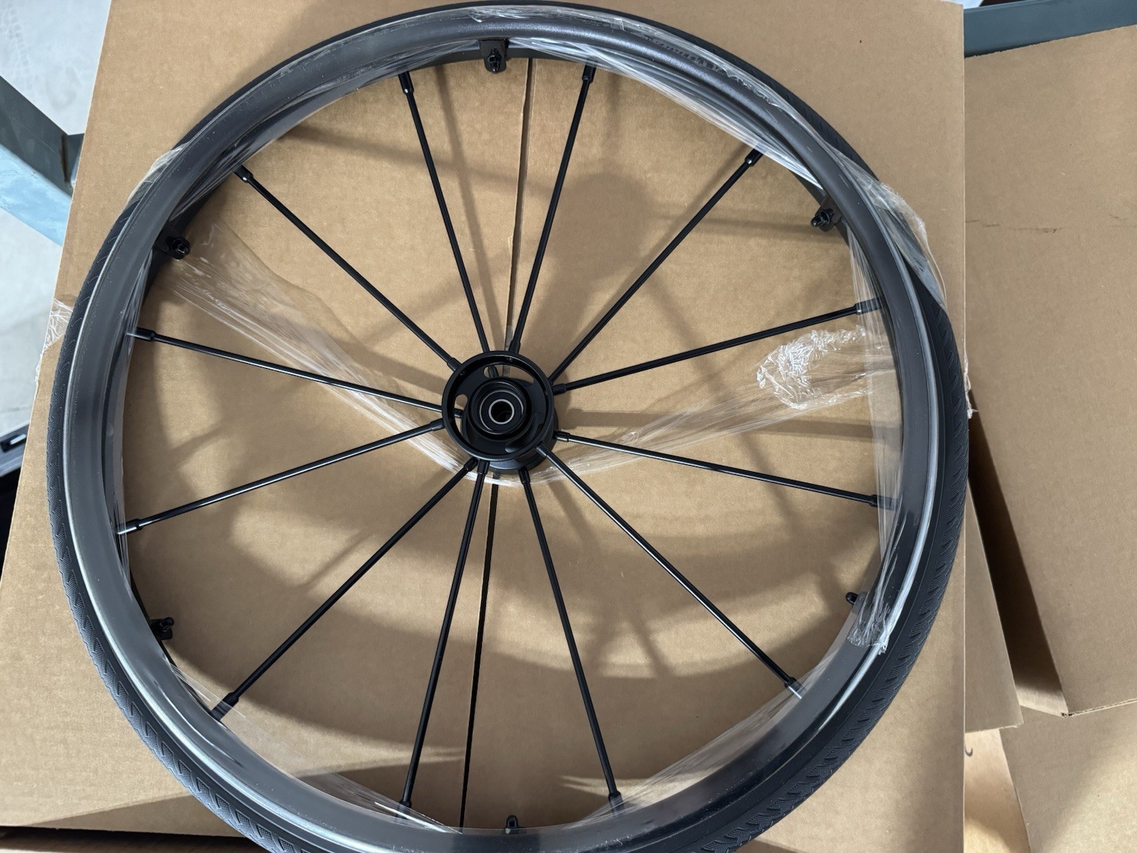 25” (559) Primo 18 Spoke Wheelchair Wheels Solid Polyurethane Tires No Markings