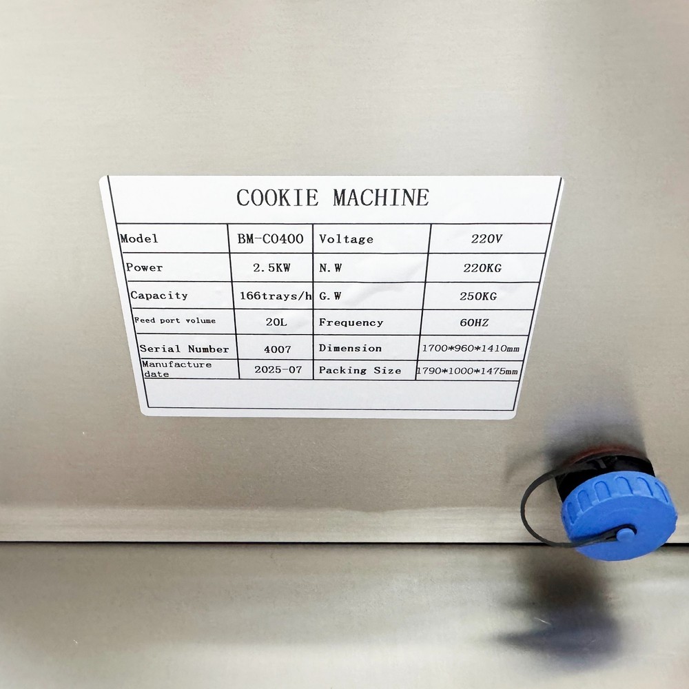 Commercial 208-240V Cookie Batter Depositor Automatic Cookie Making Machine