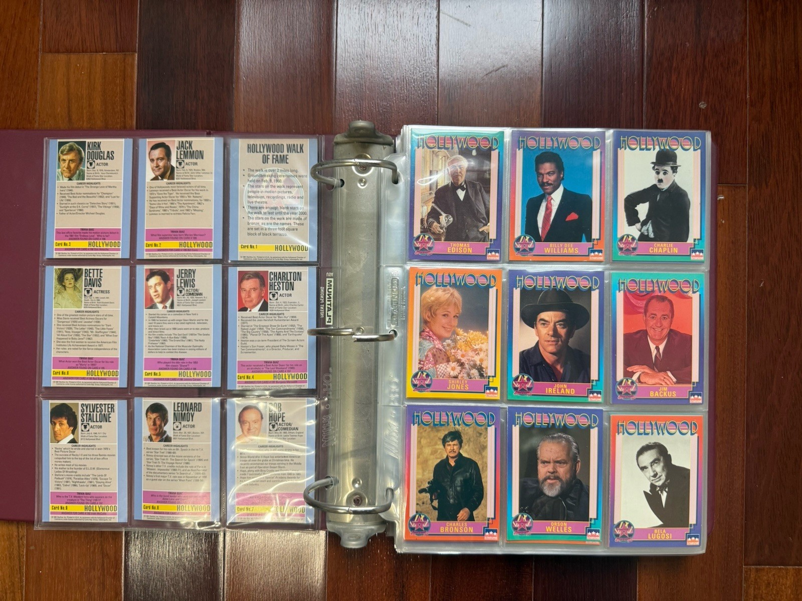 1991 Hollywood Starline 200+ Cards & Binder