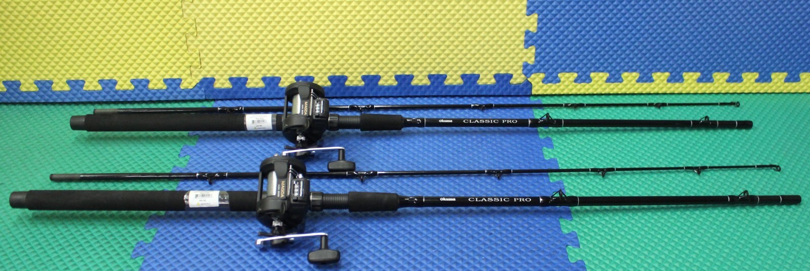 Okuma Pre-Spooled Magda MA 20D Reel With CPC-762 Rod Trolling Combo 2-Pack
