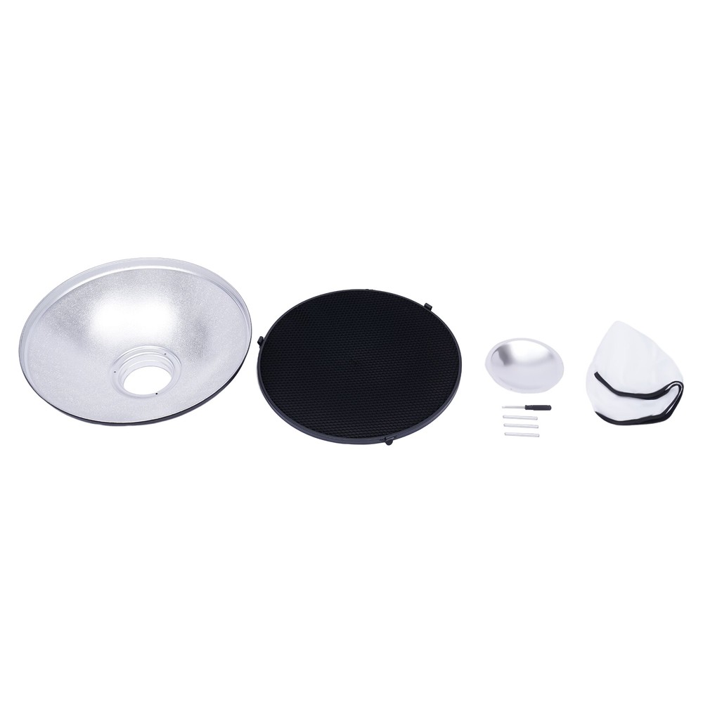 Studio Reflector 16" Beauty Dish Standard Bowens Mount Flash Head Strobe Mount|