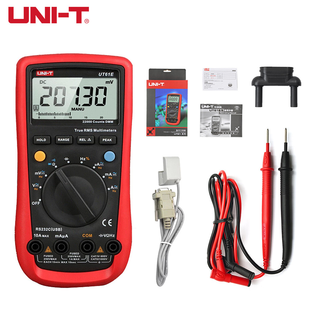 UT61E True RMS Digital Multimeter PC Link Peak Hold AC/DC Voltage Current