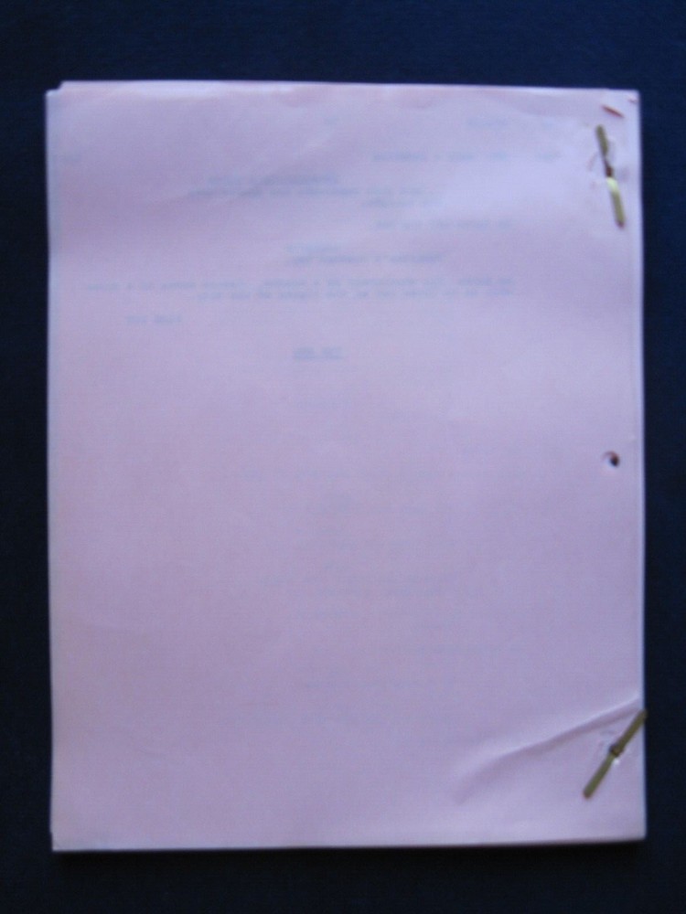 ORIGINAL TV Script IRONSIDE 'BLACKOUT' Actor JAMES MCEACHIN'S Copy