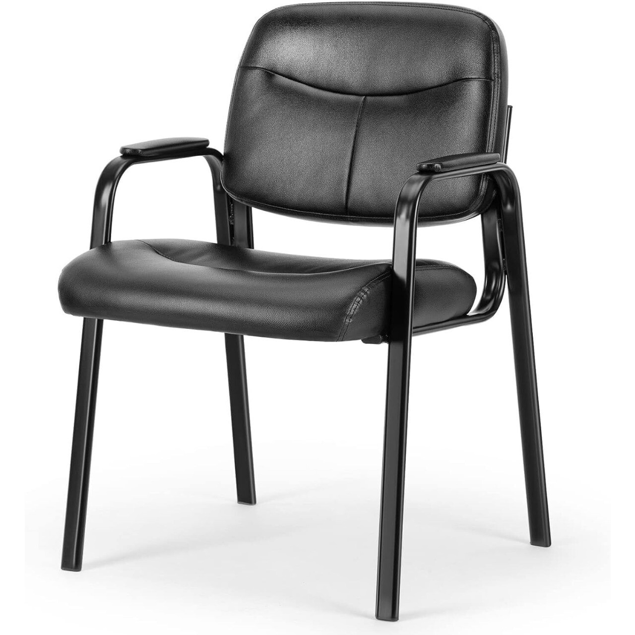 Waiting Room Chairs with Padded Arms Leather Home Office Guest Reception Chairs