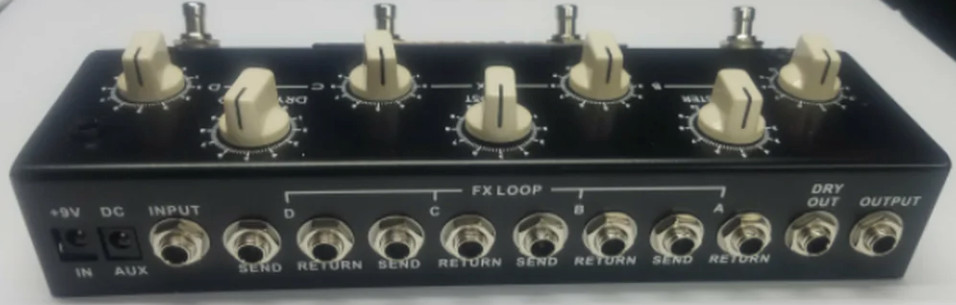 AmpRX Brown Box Apparition wireless 4 Channel FX Parallel Switching Interface