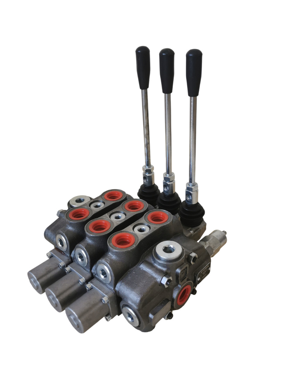 39,5 GPM (150L) Hydraulic Sectional Control Valve with 3 Levers, 1" BSP