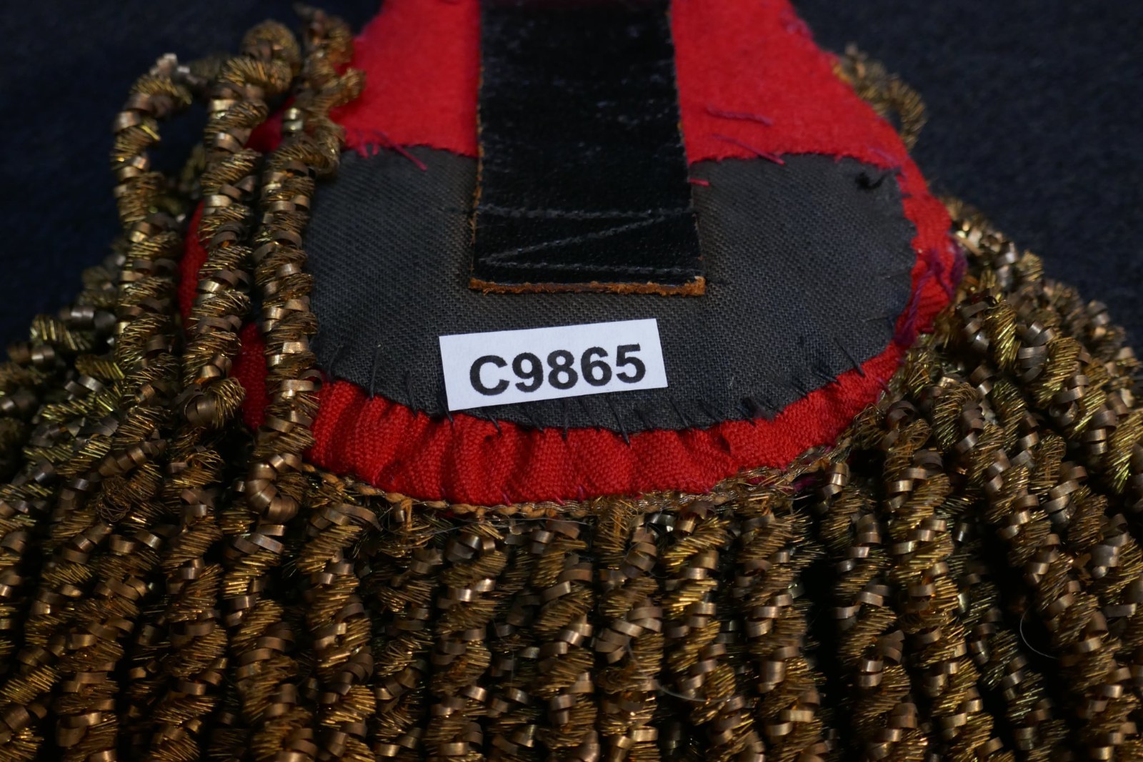 Original WW1 British Army Officer Dress Epaulette Shoulder Board Kings Crown