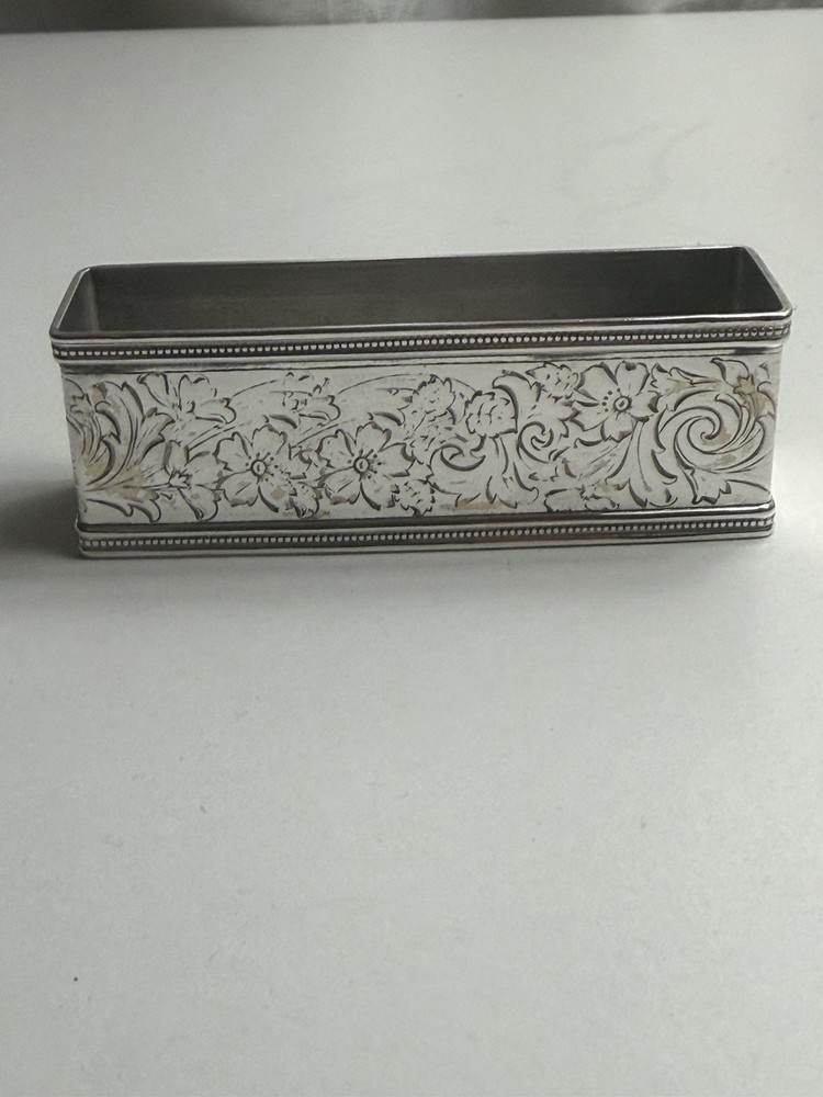 Sterling Silver Rectangular Napkin Ring