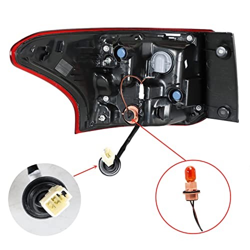 1-Pack Rear Right Tail Light Brake Lamp Assembly Replacement for Outlander