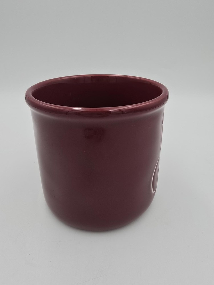 Rae Dunn Maroon Happy Camper Ceramic Mug