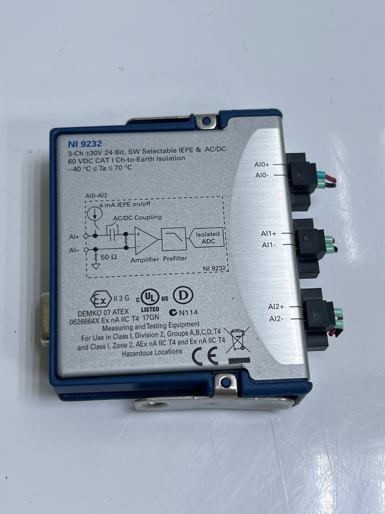 National Instruments NI 9232 Sound and Vibration Input Module