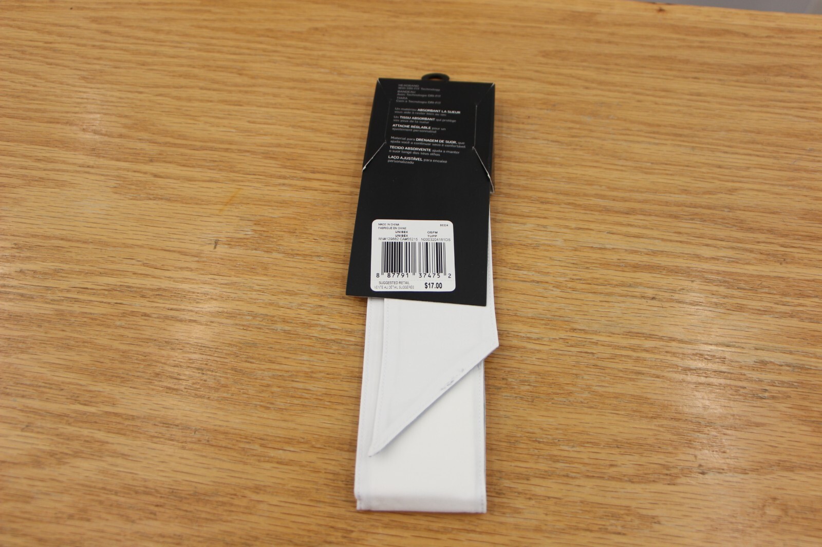 NEW Nike Head Tie Headband Swoosh DRI FIT White with Green Swoosh Nadal