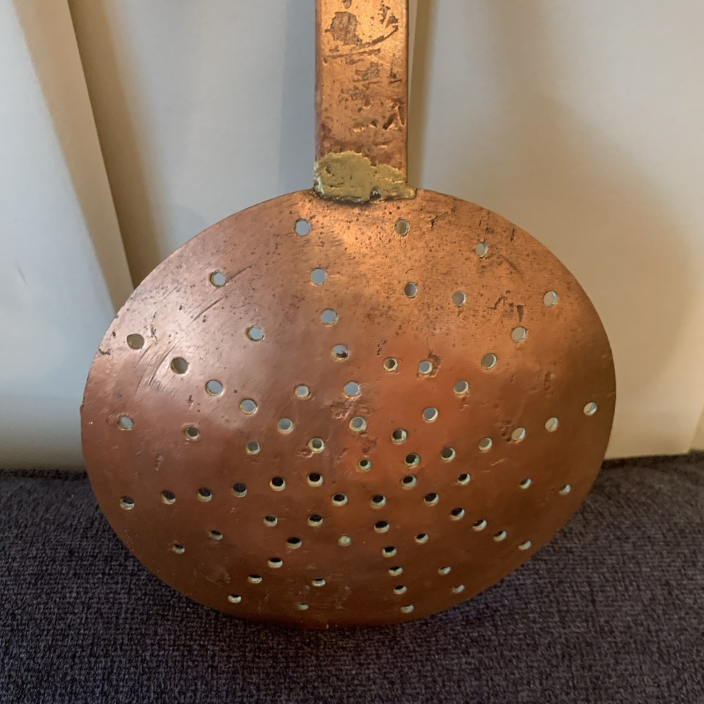 Antique large copper Ladle