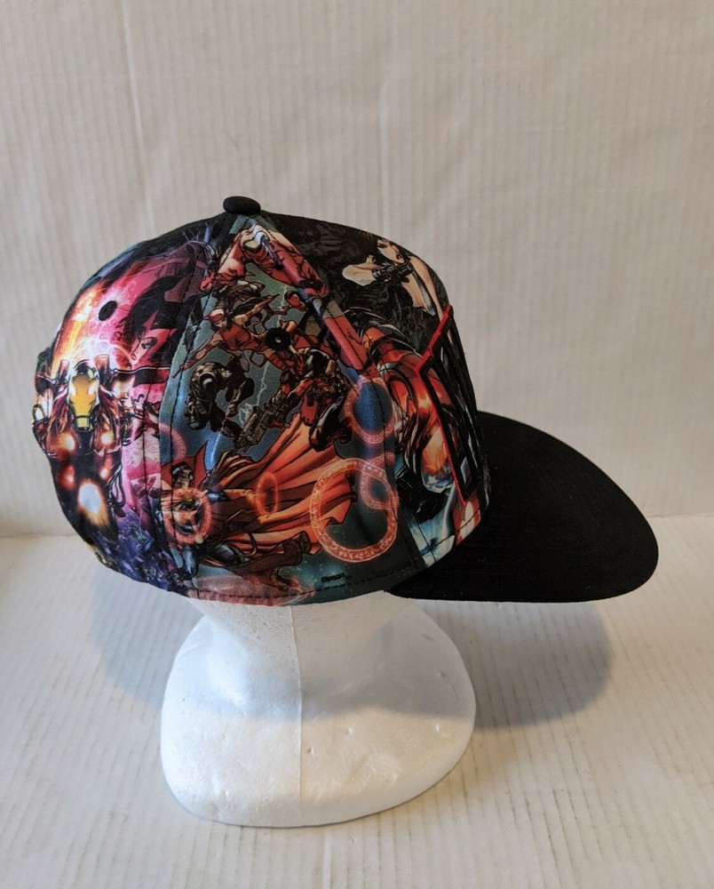 Marvel Comics Logo Avengers Baseball Flatbill Cap Snapback OSFM Hat