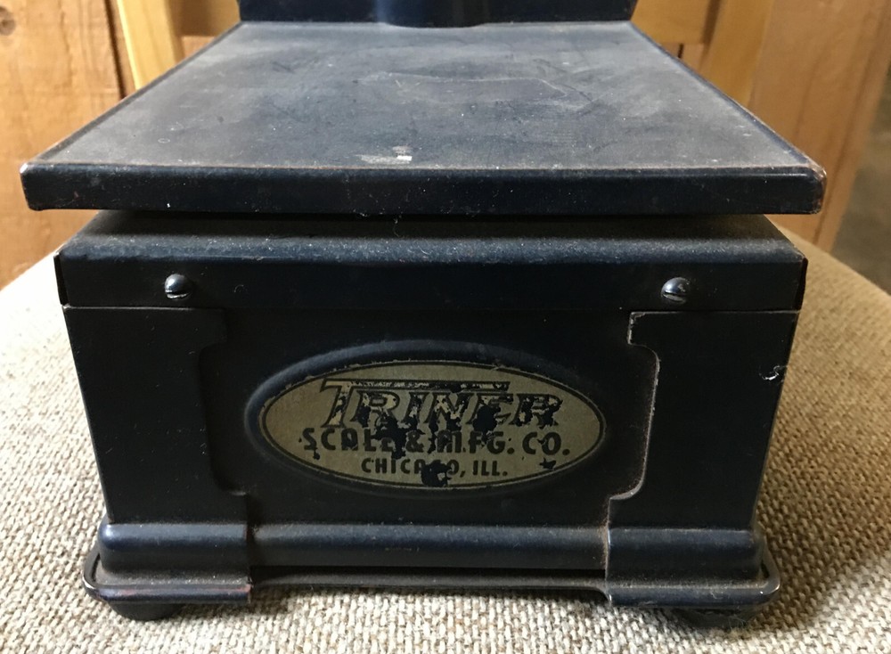Triner Postal Scale 349 vintage 8" x 6.5" Platform parcel postage