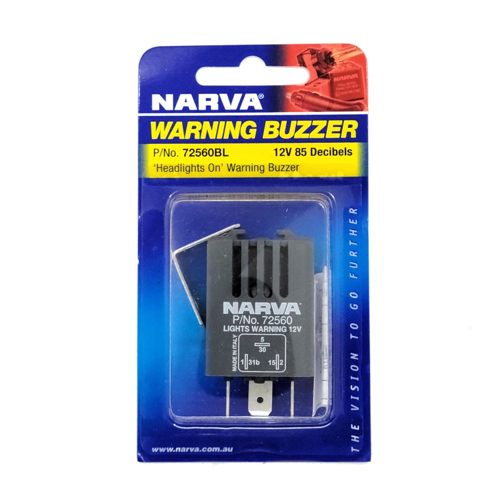 Narva Headlight Left On or Door Open Warning Buzzer 12V Vehicles 85 Decibels