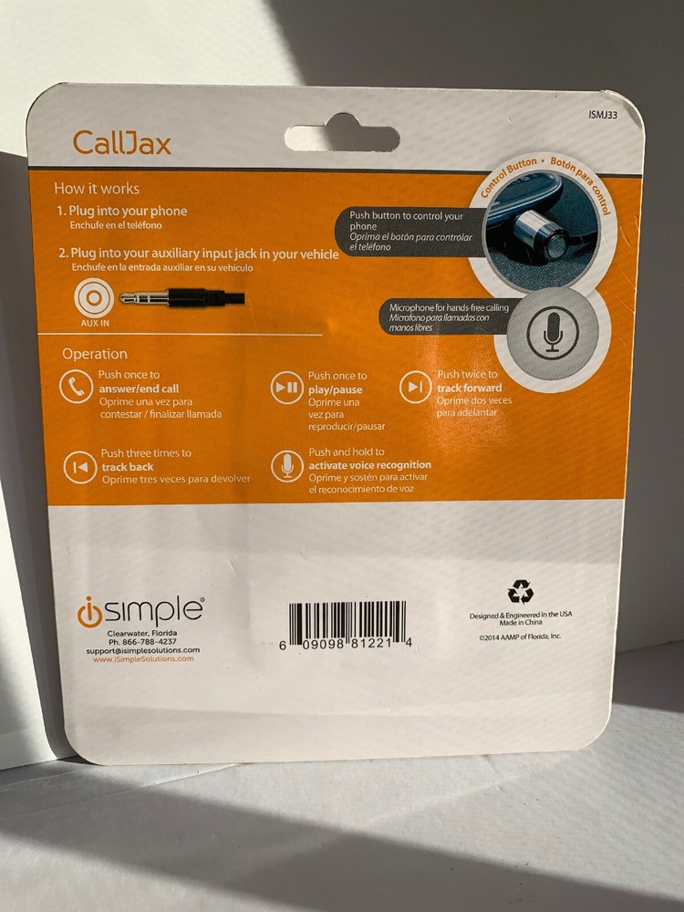 ISIMPLE ISMJ33 3.5MM AUDIO CABLE WITH MICROPHONE AND CONTROL BUTTON HIGH QUALITY