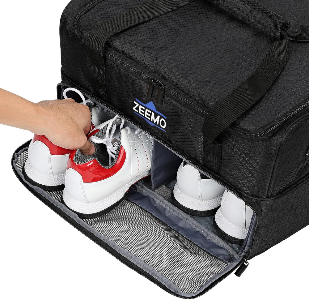 Golf Trunk Organizer, 2 Layer Car Locker with Ventilated Compartment for 2 Pair