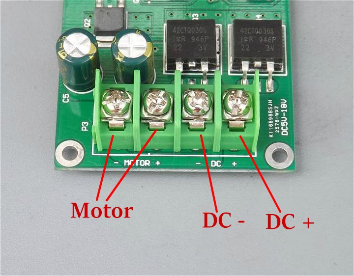 DC 5-18V PWM Motor Speed Controller Board Module Adjustment Potentiometer