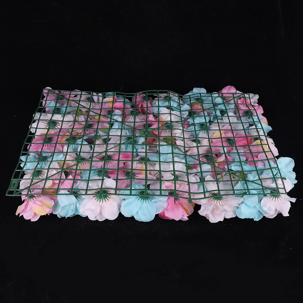 12x Romantic Artificial Flower Wall Hydrangea Rose Backdrop Wedding Decoration