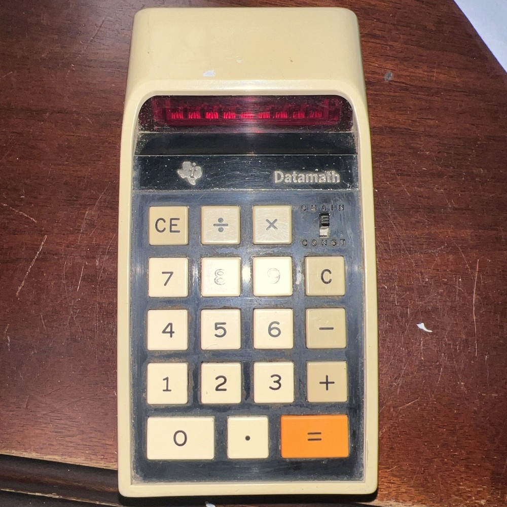 Texas Instruments TI 2500 Datamath Electronic Calculator NO AC ADAPTER Untested