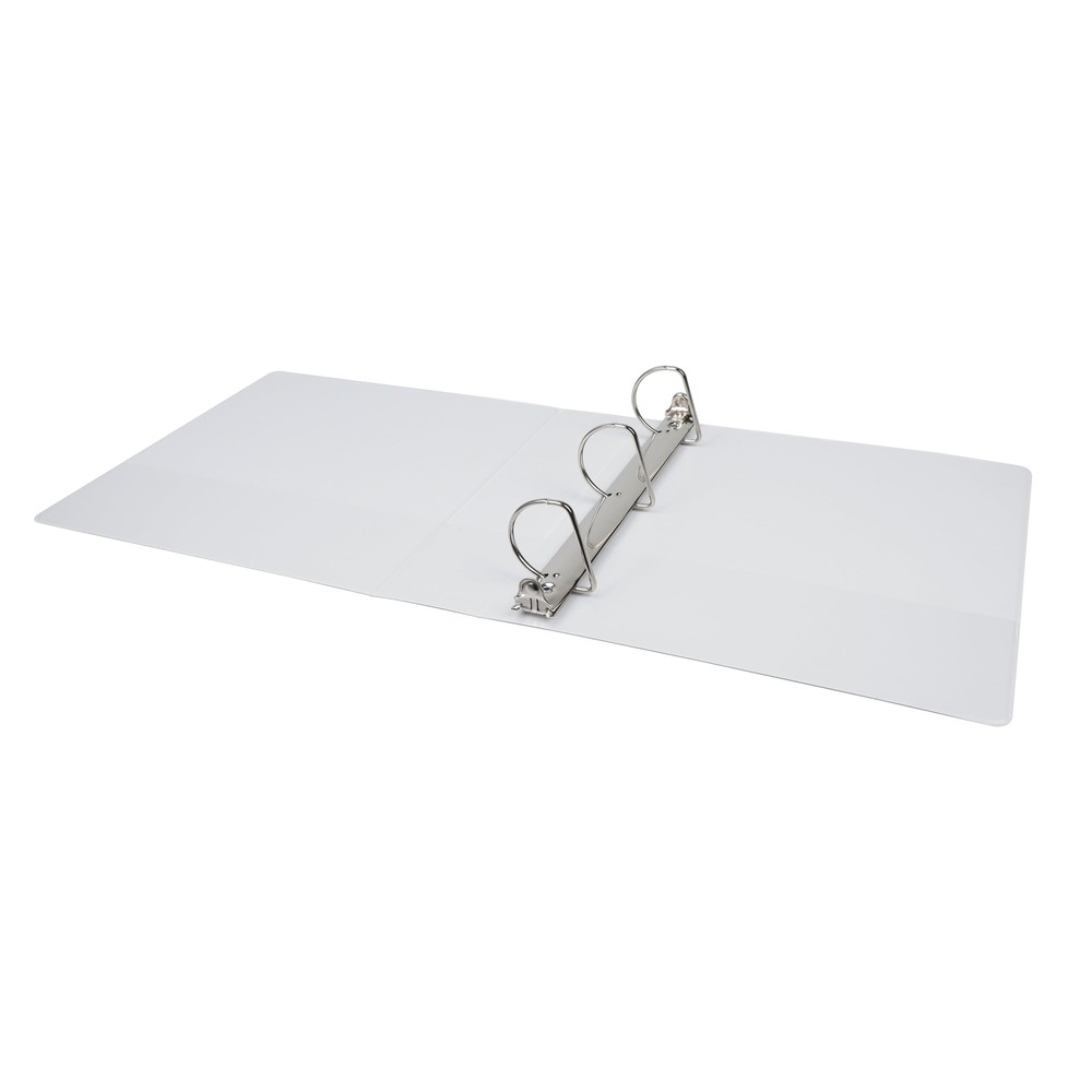 3-Ring Durable View Binder, 2 inch Binder Ring Type, Slant D-Ring, White, 6 Pack