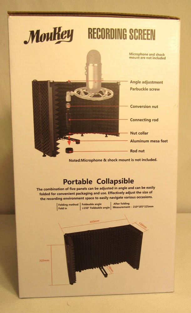 MouKey MPFBK5 Recording Screen 5 Foldable Panels
