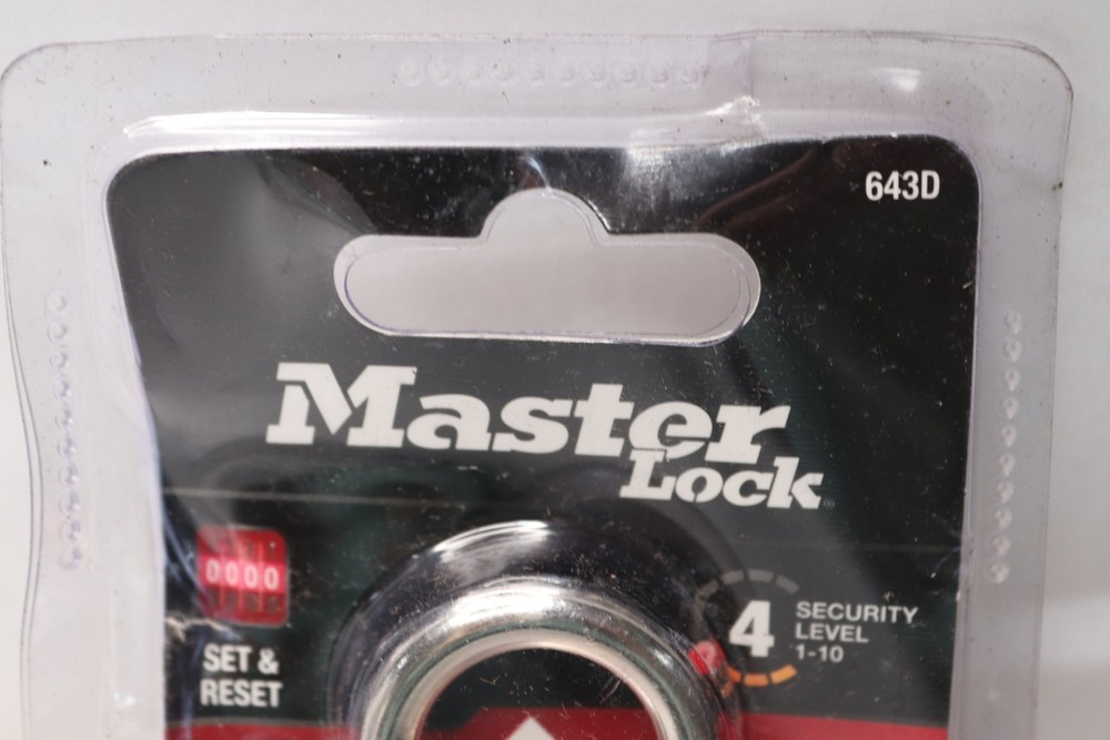 Master Lock Combination Lock, Resettable 4-Dial