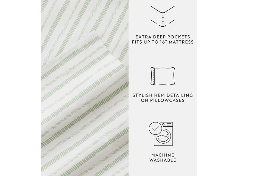 Kaycie Gray Microfiber Sheet Set NWT